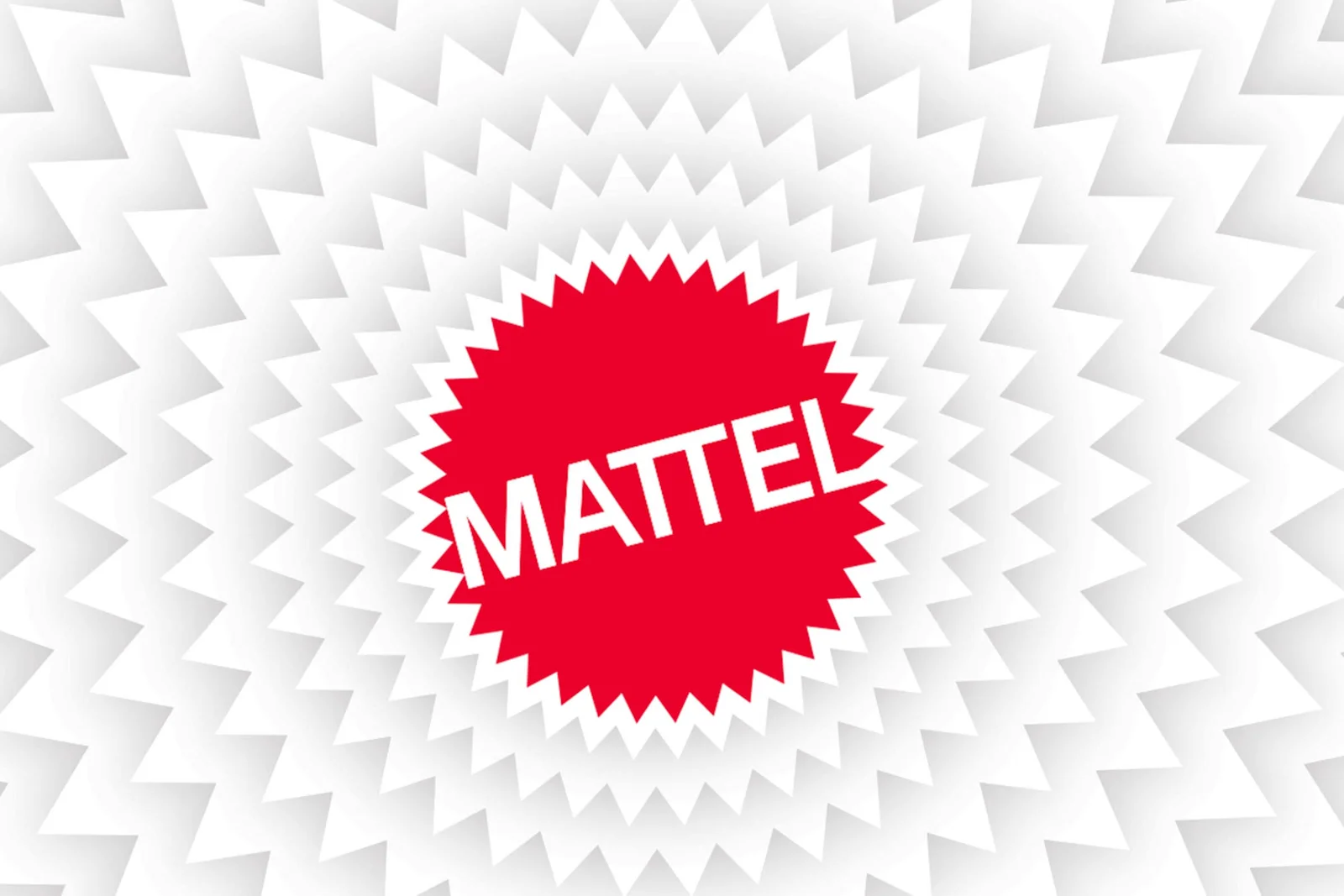 Mattel官方红色圆形锯齿标识